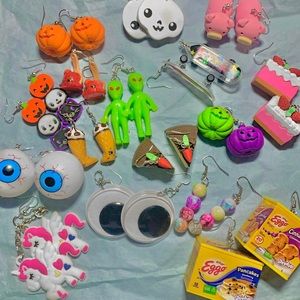 Earring bundle!! 16 pairs of handmade earrings